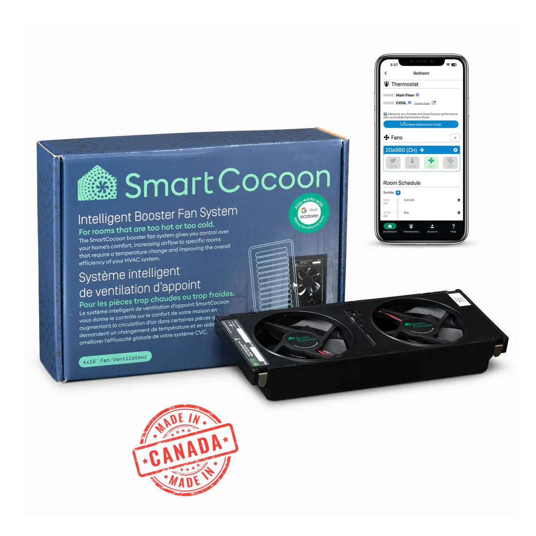SmartCocoon Smart Vent / Register Booster Fan