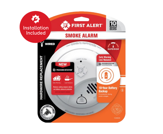 First Alert Hardwire Interconnect Smoke Alarm with 10-Year Battery Backup (SMI105-AC)