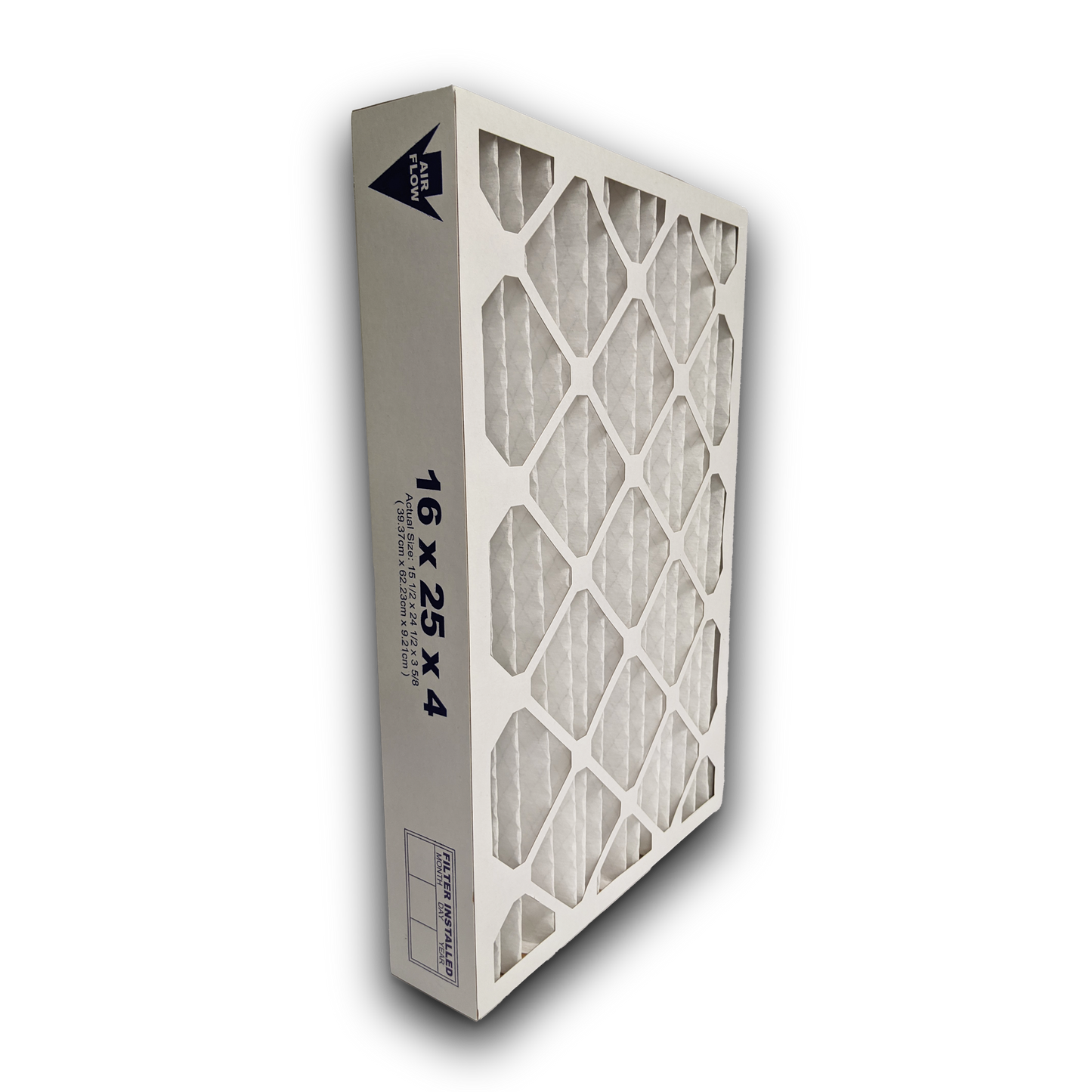 Breathe Healthy MERV 8 Pleated Air Filter - 16x25x4 (3-Pack)