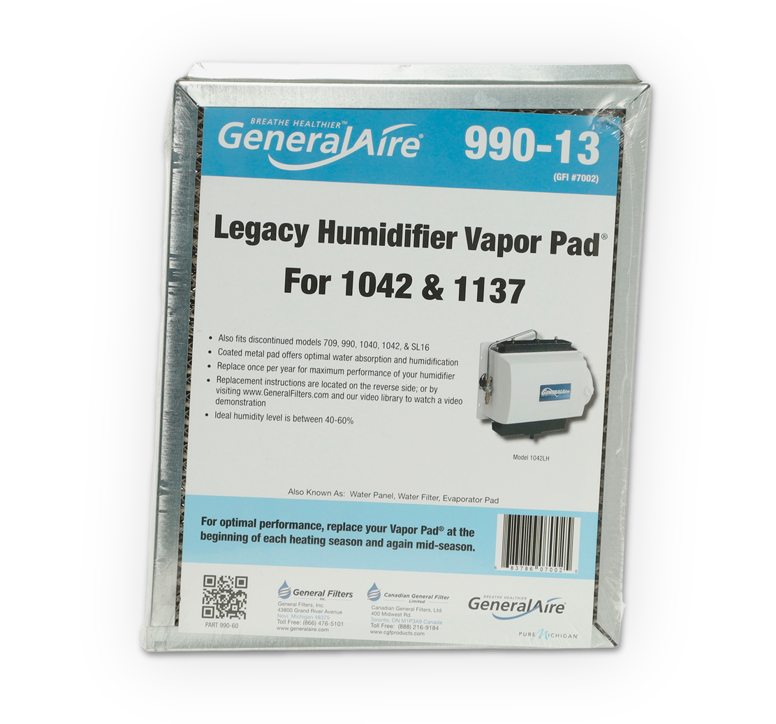 GeneralAire Whole House Humidifier Pad (Vapour Pad) - GF-990-13 (1-Pack)