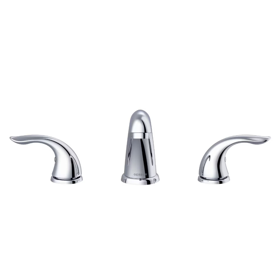 Gerber Viper™ Two Handle Widespread Bathroom Faucet with Touch-Down Drain (Chrome)