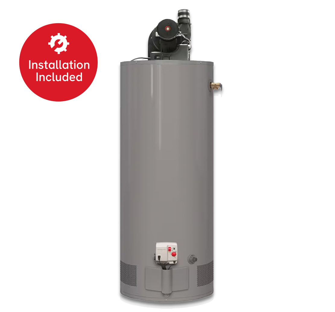 power vent water water heater 50 gallon cost