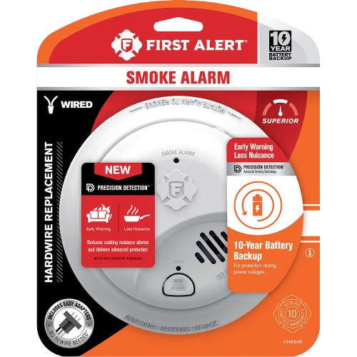 First Alert Hardwire Interconnect Smoke Alarm with 10-Year Battery Backup (SMI105-AC)