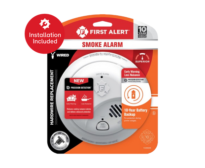 First Alert Hardwire Interconnect Smoke Alarm with 10-Year Battery Backup (SMI105-AC)