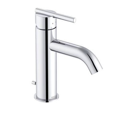Gerber Parma® Single Handle Bathroom Faucet with Metal Pop-Up Drain & Plate (Chrome)