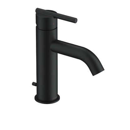 Gerber Parma® Single Handle Bathroom Faucet with Metal Pop-Up Drain & Plate (Matte Black)