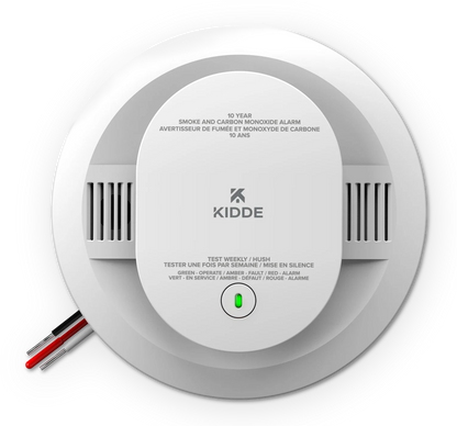 Kidde Hardwire Interconnect Smoke & CO Alarm with 10-Year Battery Backup and Voice Alerts (30CUA10-VCA)