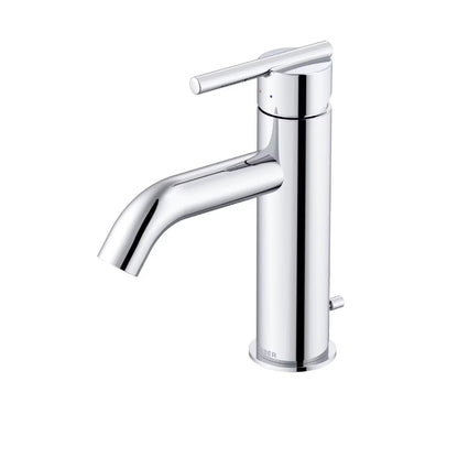 Gerber Parma® Single Handle Bathroom Faucet with Metal Pop-Up Drain & Plate (Chrome)