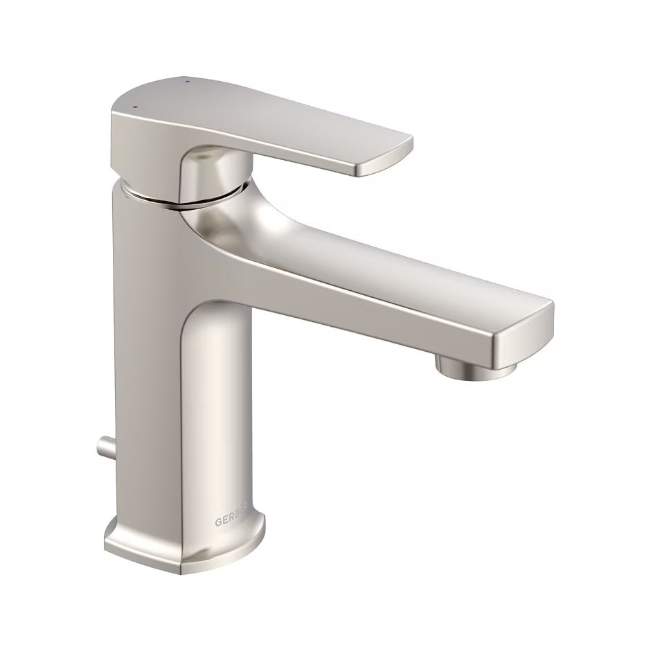 Gerber Tribune® Single Handle Bathroom Faucet with Pop-Up Drain & Plate (Brushed Nickel)