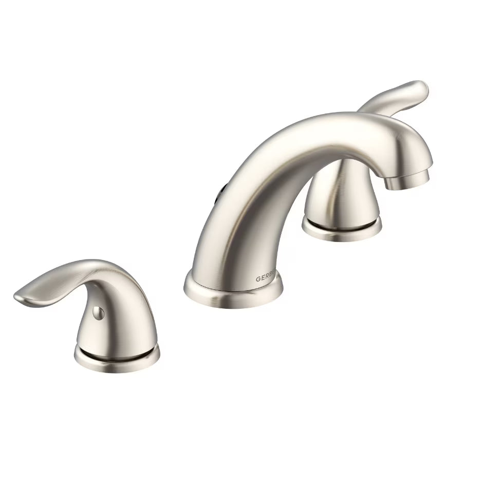 Gerber Viper™ Two Handle Widespread Bathroom Faucet with Touch-Down Drain (Brushed Nickel)