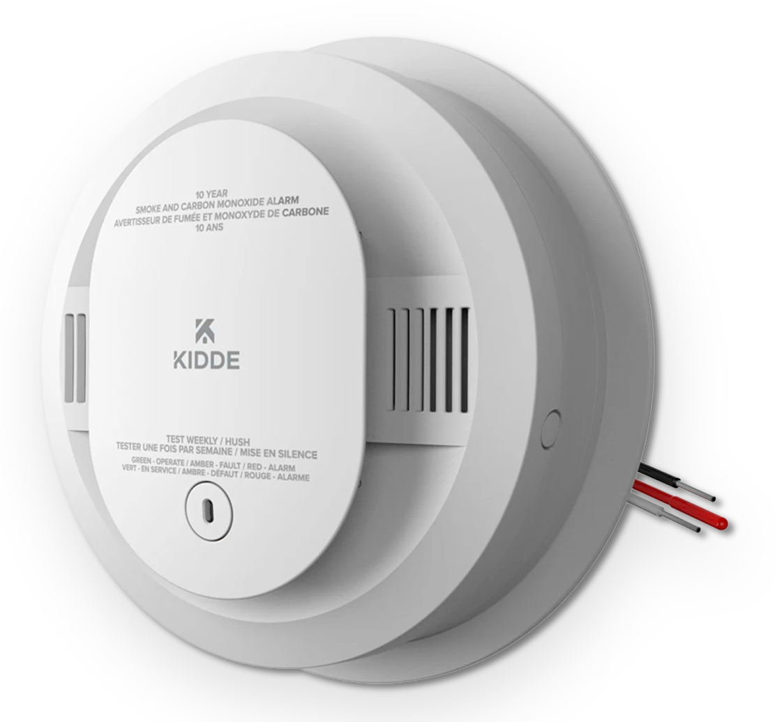 Kidde Hardwire Interconnect Smoke & CO Alarm with 10-Year Battery Backup and Voice Alerts (30CUA10-VCA)
