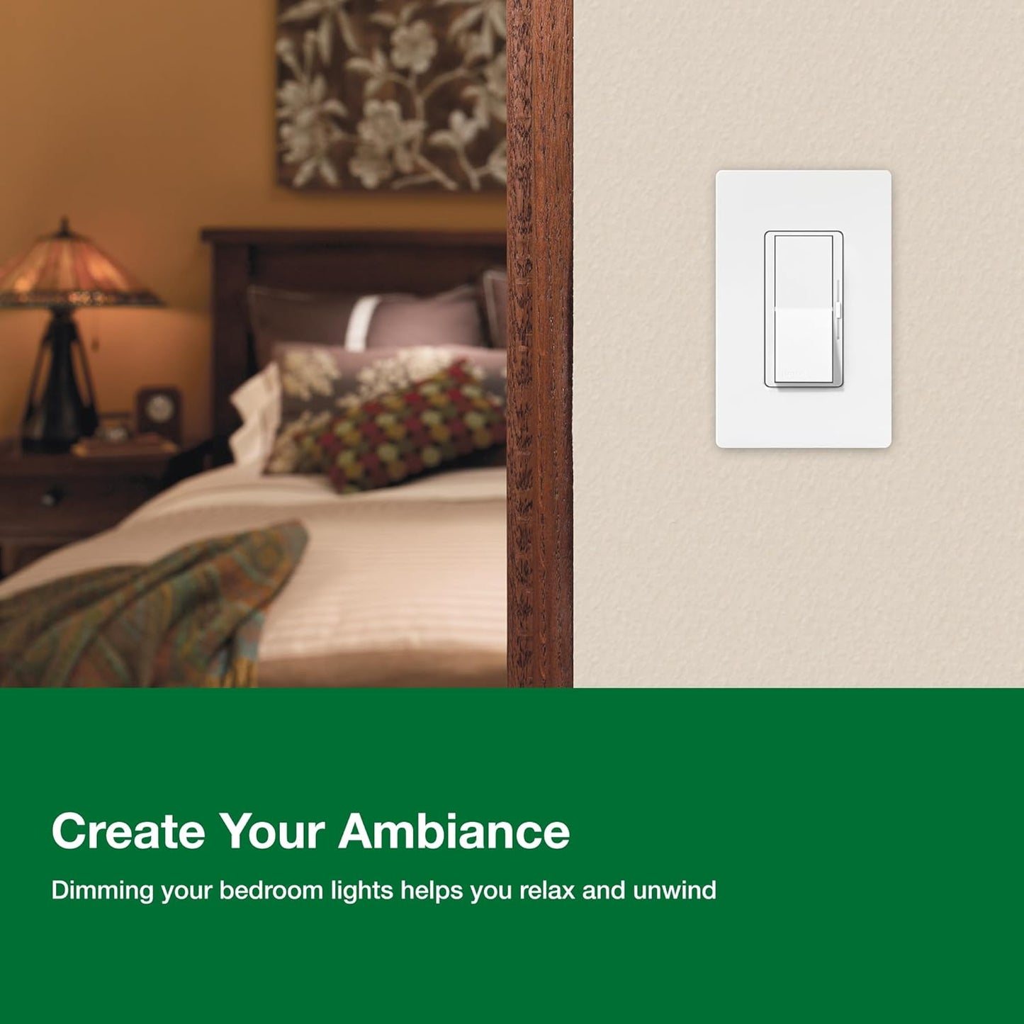Lutron Diva LED+ Dimmer Switch for Dimmable LED/Halogen/Incandescent Bulbs, Single-Pole or 3-Way (White)