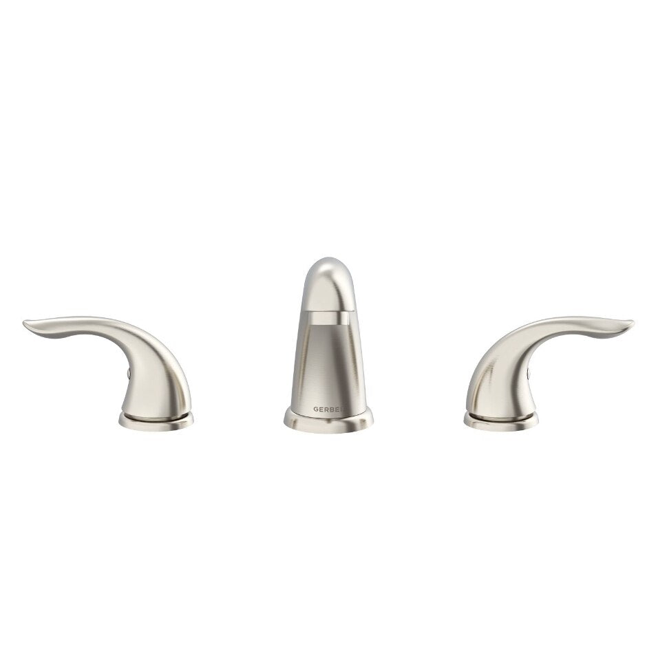 Gerber Viper™ Two Handle Widespread Bathroom Faucet with Touch-Down Drain (Brushed Nickel)