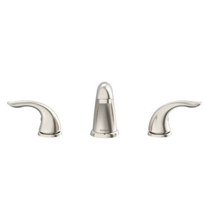 Gerber Viper™ Two Handle Widespread Bathroom Faucet with Touch-Down Drain (Brushed Nickel)